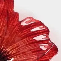 Блюдо сервировочное &laquo;Маки&raquo;, d=30 см, стекло, красное