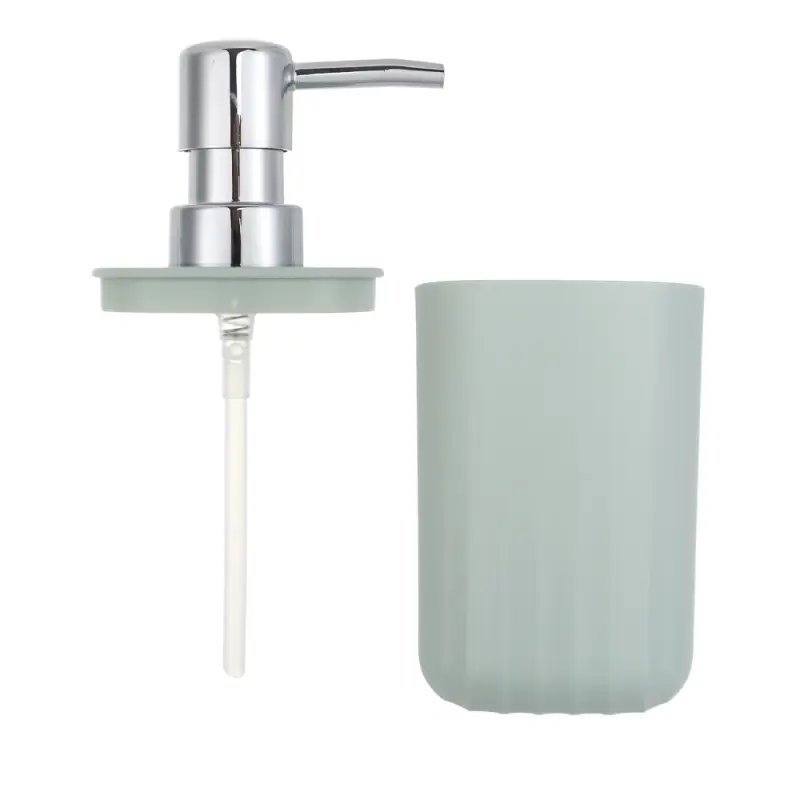 Диспенсер для жидкого мыла тм VETTA Сидней, 250мл, пластик, PP, оливковый, 7x16см