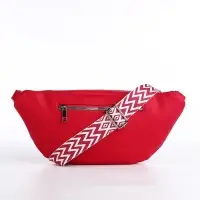 Сумка женская кросс-боди на молнии, 34&times;11&times;17 см, фуксия