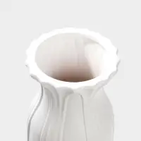 Ваза напольная керамика "Боливар" 61х15 см, белый