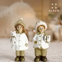 Фигурка &laquo;Малыши с подарком&raquo;, набор 2 шт., 4&times;3&times;10 см