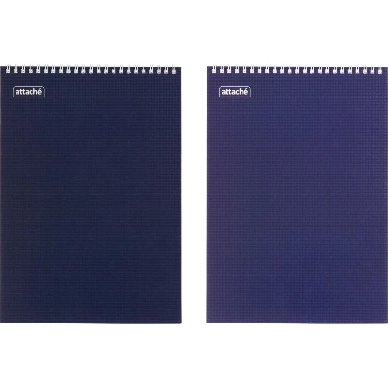 Блокнот 40л,А4,мет.гребень,однотонная обл.,ВДлак,в ассортименте