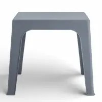 Стол садовый Decorona DeForma, 59.5&times;59.5&times;49.5 см, пластиковый, цвет дымчатый кварц