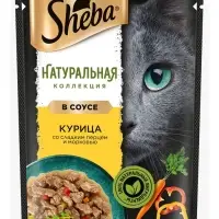 Влажный корм Sheba для кошек, пауч, курица/паприка, 75 г