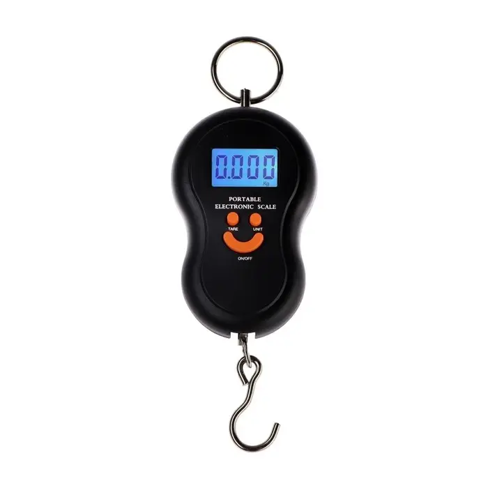 Весы-безмен Luazon LV-402, электронные, до 50 кг, точность до 10 г, с подсветкой, МИКС