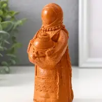 Фигура «Берегиня Дуняша», 13×6×6 см, красная глина