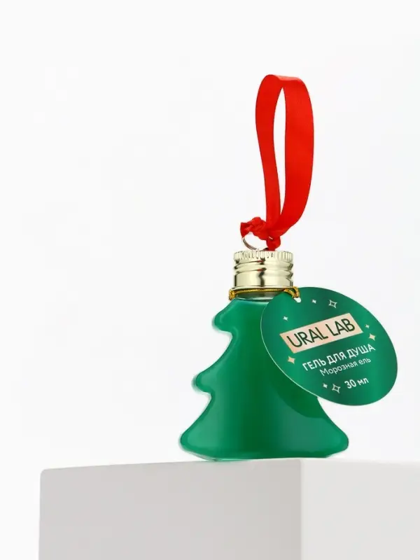 Гель для душа в форме ёлки, 30 мл, аромат морозная ель, URAL LAB