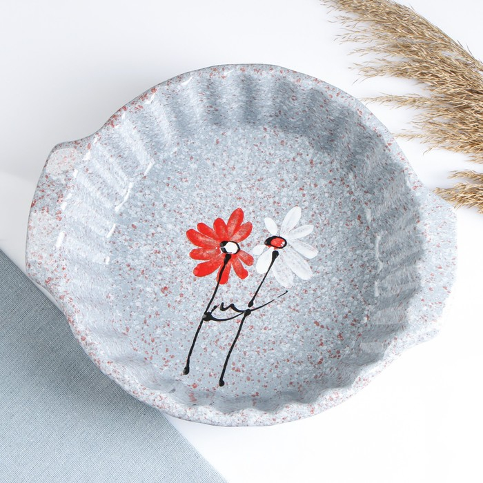 Емкость для запекания  Емкость для запекания "Волна круглая" 2л / 25х8,5см, дуэт