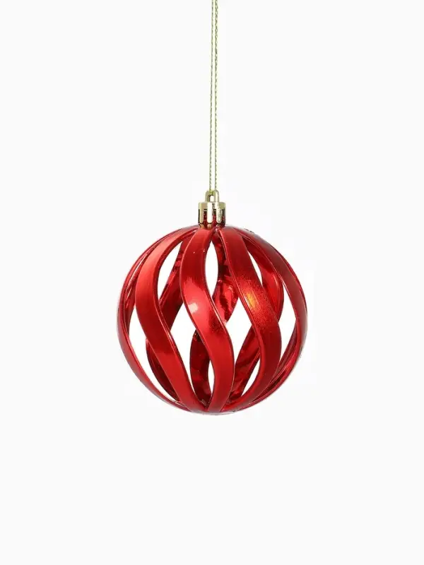 Набор украшений пластик 16 шт Набор украшений пластик 16 шт "Ярмарка волшебства" 8 см, красный