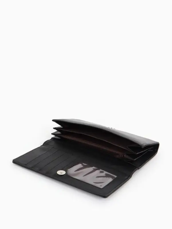 Кошелек жен 06-01-01 Июнь2523, 19*3*10 см, 3 отд+отд/молн, д/карт, д/монет, на магните черн 109097 Кошелек жен 06-01-01 Июнь2523, 19*3*10 см, 3 отд+отд/молн, д/карт, д/монет, на магните черн 109097