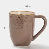 Кружка Magistro &laquo;Церера&raquo;, 400 мл, фарфор, коричневая