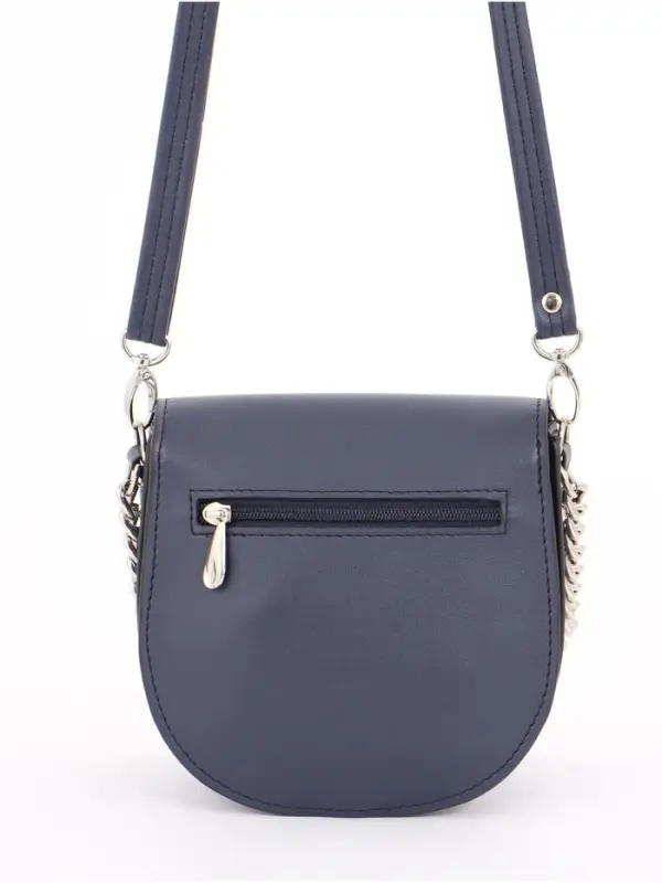 Сумка женская мессенджер TEXTURA на клапане, 17&times;10&times;18 см, синяя
