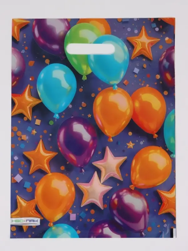 Пакет Пакет "Разноцветные шарики, полиэтиленовый с вырубной ручкой 30х40 см, 60 мкм