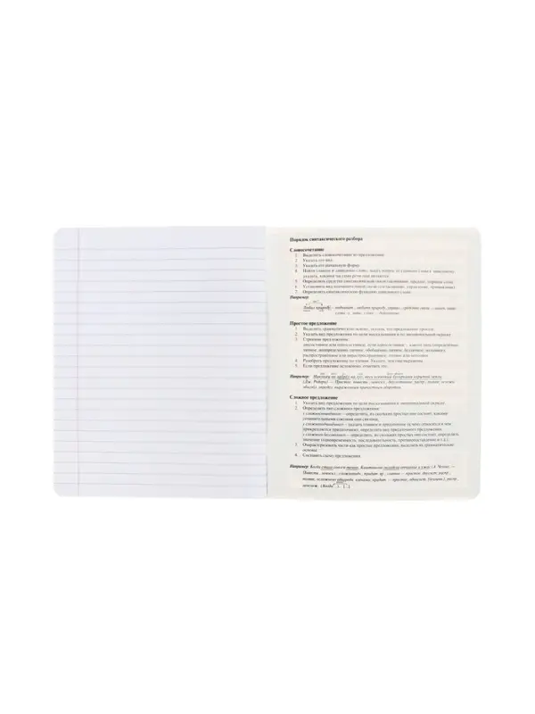 Предметная тетрадь по русскому языку Hatber &laquo;Буквица&raquo;, 48 листов, в линейку, со справочным материалом, обложка из мелованного картона