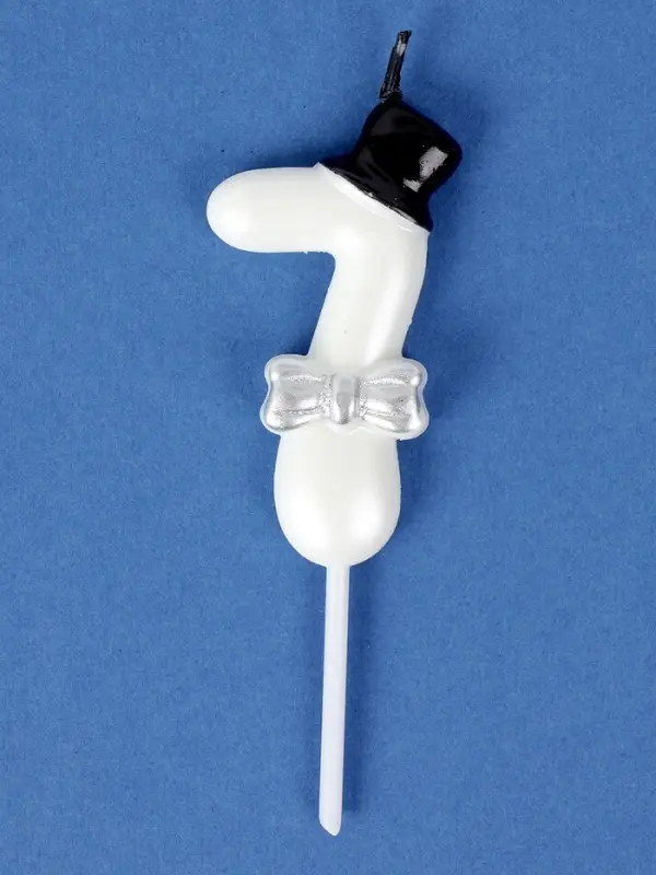 Свеча для торта «Джентельмен», цифра 7, белая Свеча для торта «Джентельмен», цифра 7, белая