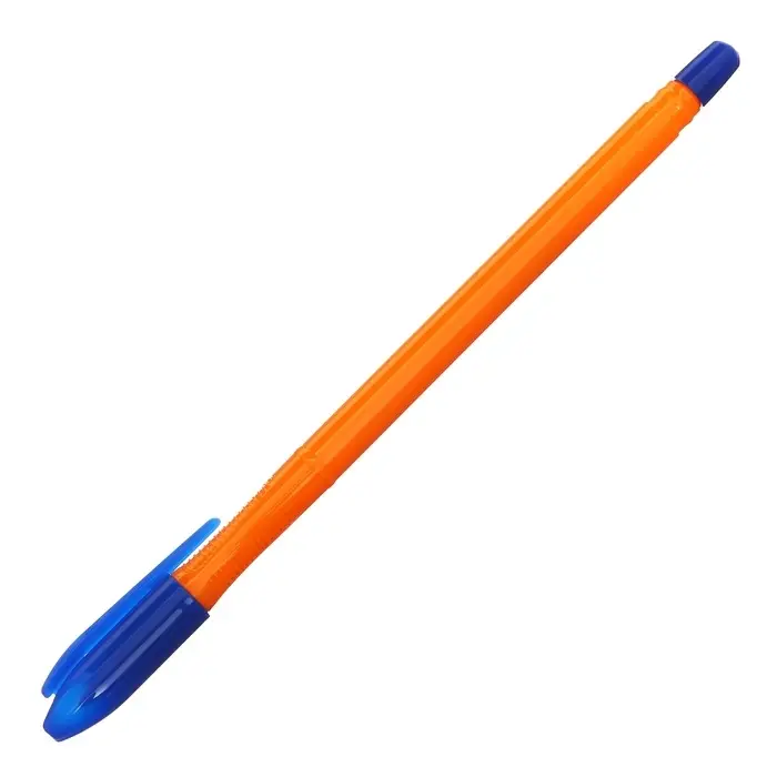Ручка шариковая СТАММ "VeGa Orange", узел 0.7 мм, стержень 152 мм, чернила синие на масляной основе