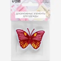 Аппликация &laquo;Бабочка&raquo;, на липучке, с клеевой основой, 5.6&times;4.2 см