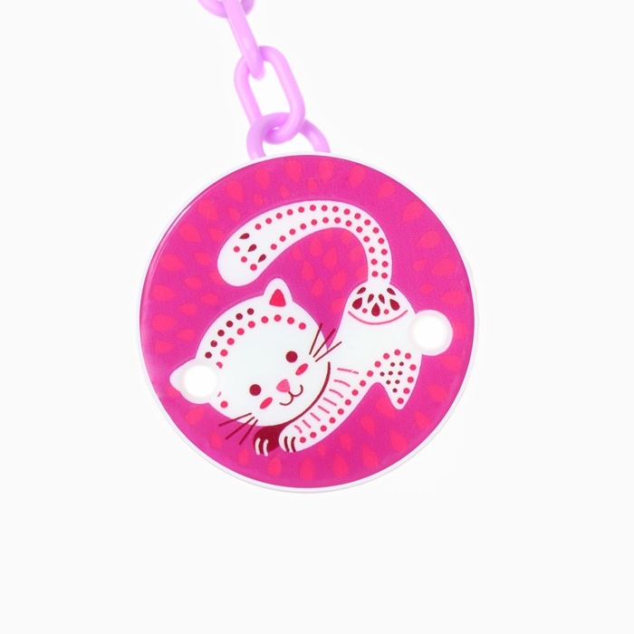 Пустышка ортодонт., с колпачком и держателем, от 0 мес., цвет Фиолет / Роз Пустышка ортодонт., с колпачком и держателем, от 0 мес., цвет Фиолет / Роз