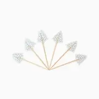 Шпажки "Серебряные елочки", набор 6 шт.