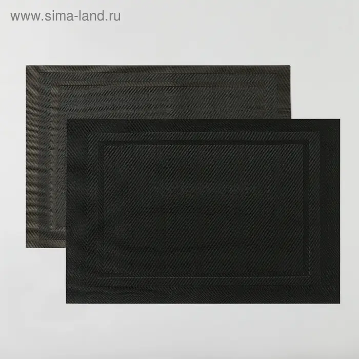 Салфетка сервировочная на стол Доляна &laquo;Окно&raquo;, 45&times;30 см, коричневая
