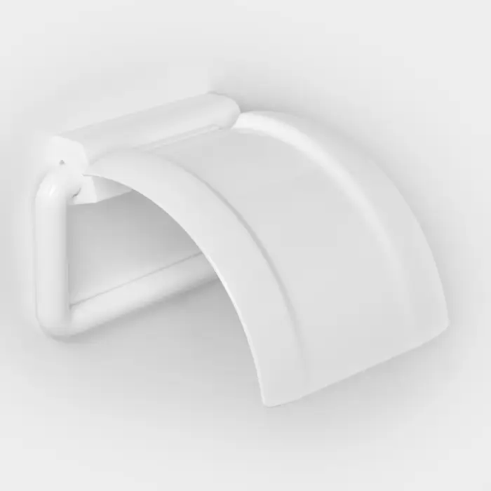 Держатель для туалетной бумаги IDEA, пластик, 6&times;17&times;4.5 см, белый