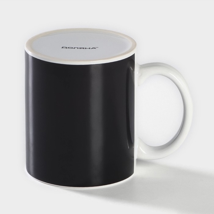 Кружка-хамелеон керамическая Доляна «Джойстик», 350 мл, цвет чёрный Кружка-хамелеон керамическая Доляна «Джойстик», 350 мл, цвет чёрный