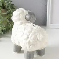 Копилка для денег керамика &laquo;Счастливая овечка&raquo;, 15.6&times;8.6&times;7.2 см