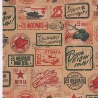 Бумага упаковочная крафт &laquo;Военная почта&raquo;, 50&times;70 см