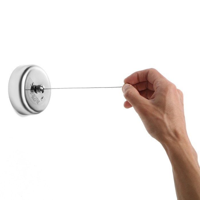 Настенная сушилка для белья ТУНДРА, нейлоновый вытяжной трос 2.8 м. нагрузка до 3 кг.