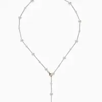 Кулон трансформер &laquo;Россыпь жемчуга&raquo;, бусины №6.8, L=50 см, белый в золоте