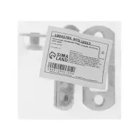 Шпингалет накладной ТУНДРА, угловой, 41&times;32 мм, цвет хром