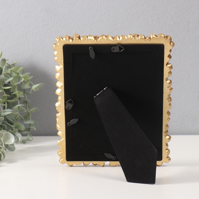 Фоторамка полистоун 13х18 см "Золотые незабудки" 1,5х18х23 см