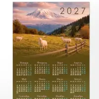 Календарь 2027, настенный, А3 &laquo;Бараны в поле&raquo;