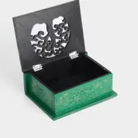 Шкатулка &laquo;Древо&raquo;, 19&times;14&times;7 см, МДФ, зелёная