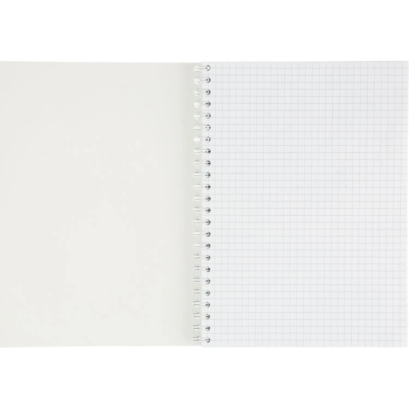 Бизнес-тетрадь А5 96л Attache Metallic Синий клетка, греб, картон, фольга