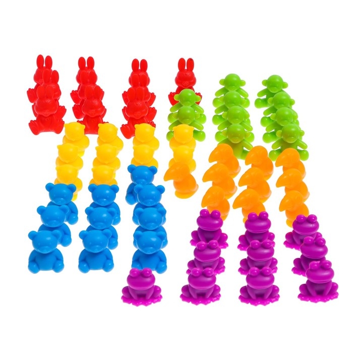 Развивающий набор «Весёлые зверята», сортер, задания на карточках, маркер Развивающий набор «Весёлые зверята», сортер, задания на карточках, маркер