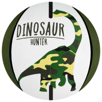 Баскетбольный мяч ONLYTOP DINOZAUR, клееный, 8 панелей, р. 3, резина, резиновая камера