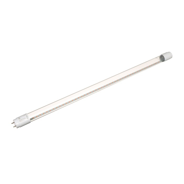 Фитолампа светодиодная, для растений, 9 Вт, T8, 600 мм, цоколь G13, IP20, сине-красный спектр, фиолетовая, «ЭРА»