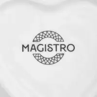 Соусник Magistro &laquo;Сердце&raquo;, 260 мл, d=11.5, фарфор, белый