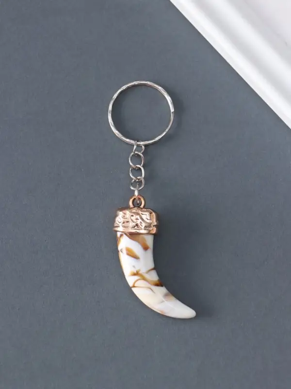 Брелок для ключей на кольце &laquo;Клык&raquo;, пластик под металл, 5.5&times;2&times;1 см