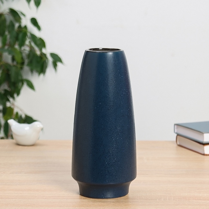 Ваза керамика настольная Ваза керамика настольная "Аластер" классик, 25х11 см, синий