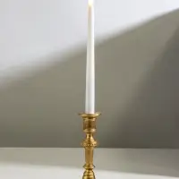 Подсвечник на 1 свечу &laquo;Траяна&raquo;, полистоун, золото, 10.5&times;10.5&times;16.5 см