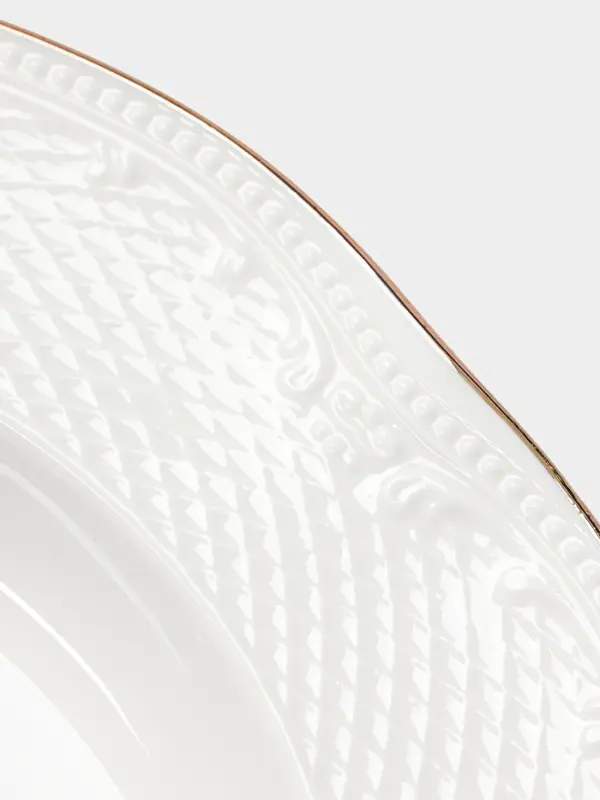 Тарелка глубокая WY Empire, 290 мл, d=23 см, фарфор, белая