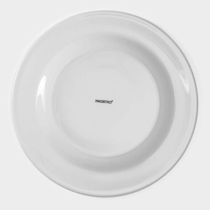 Набор тарелок фарфоровых обеденных Magistro Basic bistro, 6 предметов: d=27 см, цвет белый Набор тарелок фарфоровых обеденных Magistro Basic bistro, 6 предметов: d=27 см, цвет белый