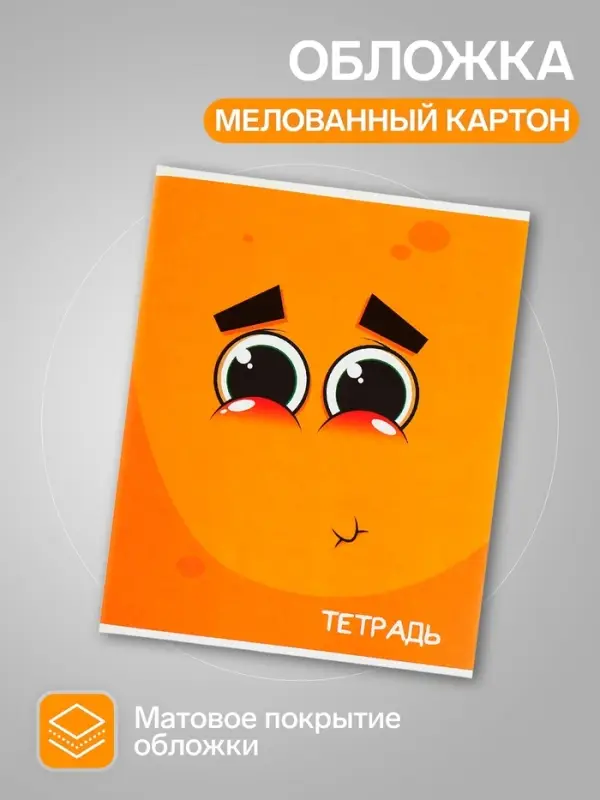 Набор тетрадей, 96 листов в клетку, Calligrata &laquo;Смайлики&raquo;, 4 штуки