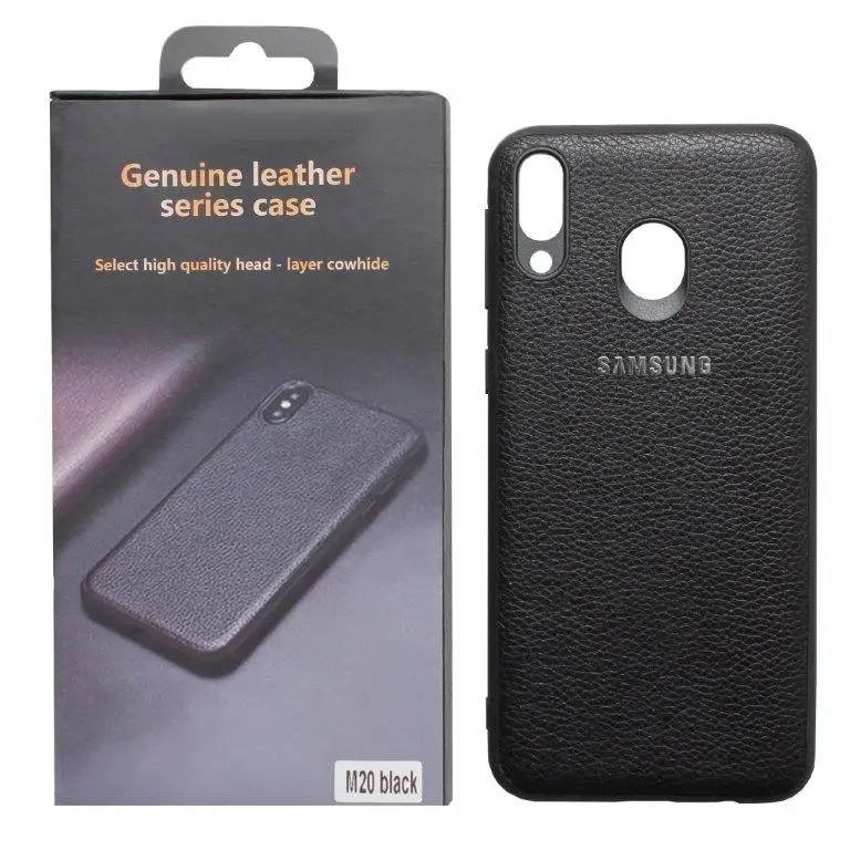 Чехол Samsung M20 под кожу с коробкой Чехол Samsung M20 под кожу с коробкой