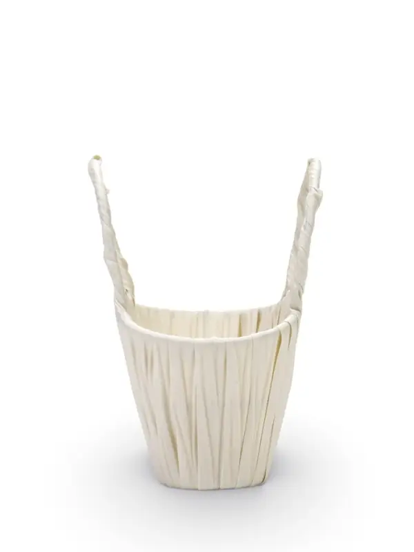 Корзина пластик 16 х 19 х 10 см, ручка__ белый