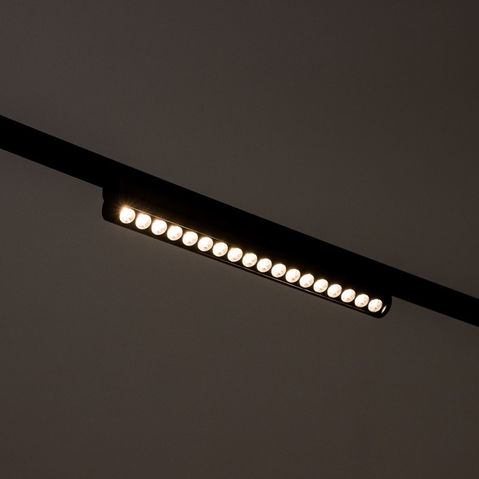 Светильник трековый SLIM Светильник трековый SLIM "Книжка-33" LED 18Вт 3000K-6000К 48V CRI90 черный 3,2х3,8х33,6см