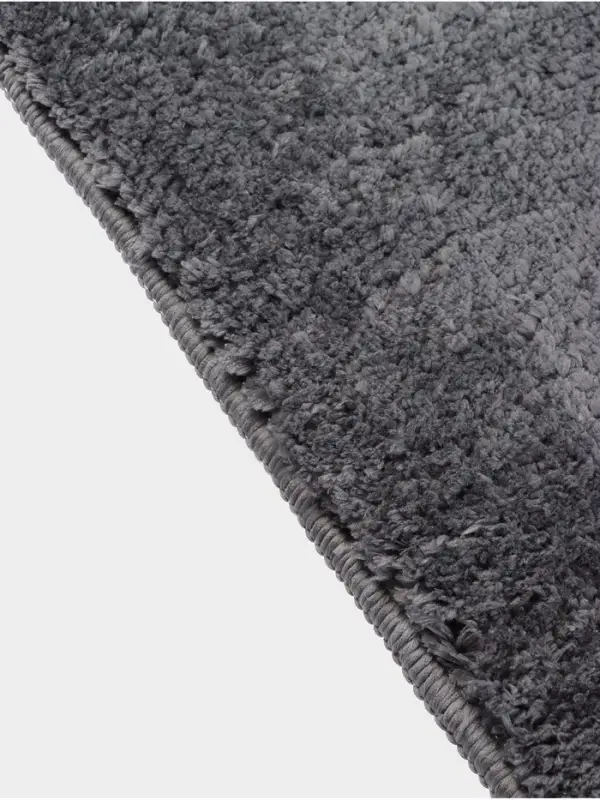 Коврик Savanna, 40&times;60 см, ворс 2 см, микрофибра, тёмно-серый