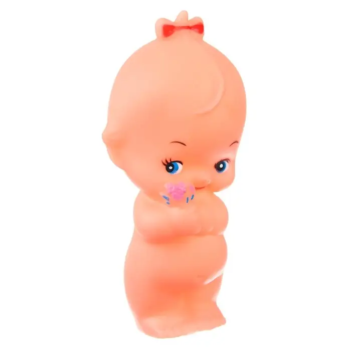 Резиновая игрушка для ванны Крошка Я &laquo;Девочка&raquo;, с пищалкой, 1 шт.
